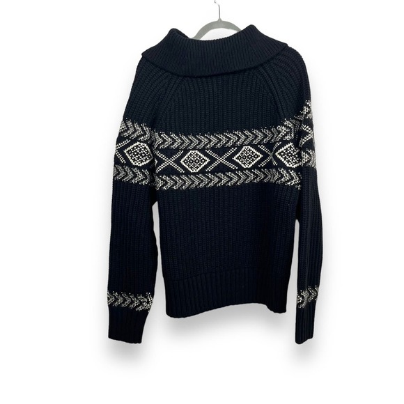 Banana Republic Sweater Mens Medium Italian Merino Blend Arran Fair Isle NWT - Picture 8 of 15